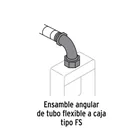 Conector curvo de 1' para tubo liquid tight, VOLTECK 3