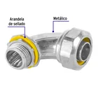 Conector curvo de 1/2' para tubo liquid tight, VOLTECK 2