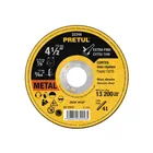 Disco abrasivo de corte preciso metal 4-1/2' x 1.2 mm PRETUL 1