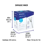 Metro de cable UTP CAT5E, Bobina de 305m, blanco, VOLTECK 4