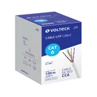 Metro de cable UTP CAT6, Bobina de 100m, blanco, VOLTECK 1
