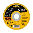 Disco abrasivo de corte preciso metal 4-1/2' x 1 mm, PRETUL 1