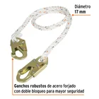 Cable de posicionamiento cuerda de poliéster de 1.5 m, ANSI 2