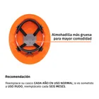 Casco de seguridad ala ancha, naranja, TRUPER 2