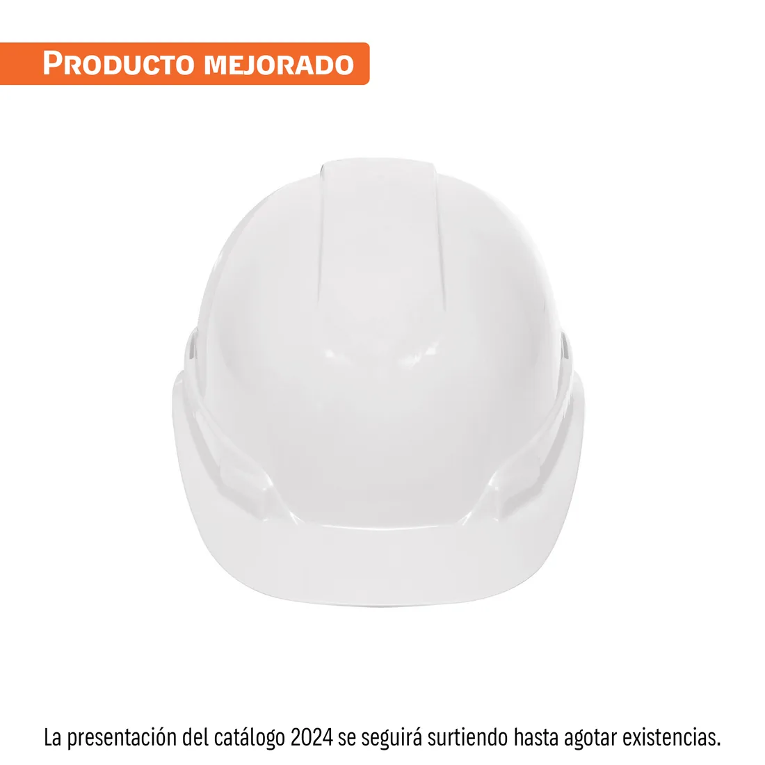 Casco de seguridad ventilado, ajuste de matraca, blanco