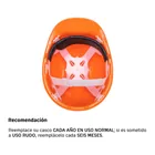 Casco de seguridad, ajuste de intervalos, naranja, PRETUL 3