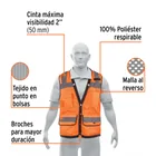 Chaleco seguridad reforzado naranja con bolsas, G, EXPERT 2
