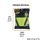 Chaleco seguridad reforzado amarillo con bolsas, EG, EXPERT 5