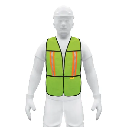 Chaleco de seguridad con cintas reflejantes, amarillo,PRETUL
