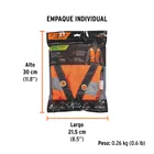 Chaleco seguridad reforzado naranja con bolsas, M, EXPERT 5