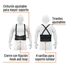 Faja lumbar con tercer cinturón, talla CH, TRUPER 2