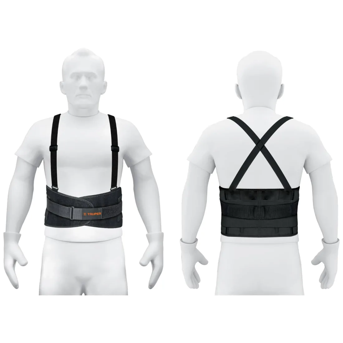 Faja lumbar con tercer cinturón, talla EG, TRUPER