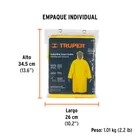 Gabardina impermeable doble capa, talla G, TRUPER 5