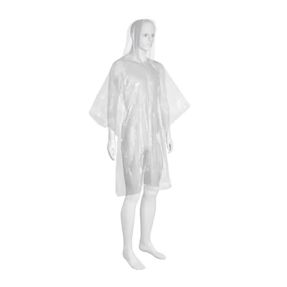 Poncho o capamanga desechable de polietileno, PRETUL