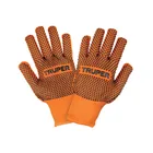 Guantes de algodón con puntos de PVC en palma y dorso,TRUPER 1