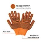 Guantes de algodón con puntos de PVC en palma y dorso,TRUPER 2