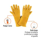 Guantes de carnaza, largos, unitalla, TRUPER 2