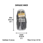 Guantes de nylon recubiertos de nitrilo, G, PRETUL 6