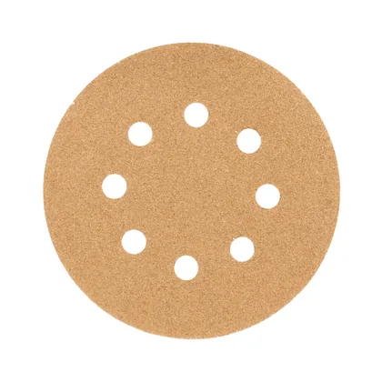 Paquete con 5 discos de lija 5' grano 60, 8 perforaciones