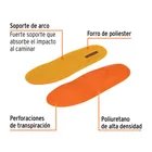Bolsa con par de plantillas de poliuretano p/zapato talla 28 2