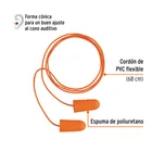 Tapón auditivo desechable con cordón, caja 100 pz 3