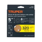 Paquete con 5 discos de lija 5' grano 320, 8 perforaciones 4