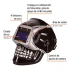 Careta electrónica para soldar sombra 9-13, calavera, TRUPER 3