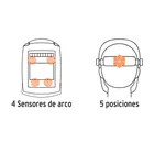 Careta electrónica para soldar sombra 9-13, calavera, TRUPER 4