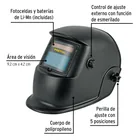 Careta electrónica para soldar 9-13, semiprofesional, PRETUL 2
