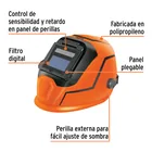 Careta electrónica para soldar, 9-13, panel digital, TRUPER 2