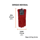 Guantes para soldador, rojos, TRUPER 5