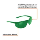 Lentes de seguridad verdes, TRUPER Ultralite 2