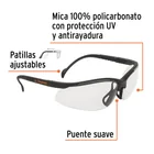 Lentes de seguridad transparentes, TRUPER Vision 2