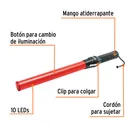 Bastón luminoso de 53 cm con luz LED y clip para cinturón 4