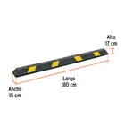 Tope de 180 cm para estacionamiento, TRUPER 5