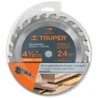 Disco sierra 4-1/2' para madera, 24 dientes centro 3/8' 2