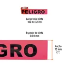 Rollo de 100 m de cinta delimitadora 'Peligro', TRUPER 2