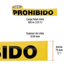 Rollo de 100 m de cinta delimitadora 'Prohibido', TRUPER 2
