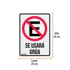 Letrero de señalización 'NO ESTACIONARSE', 25 x 34 cm 2
