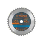 Disco sierra 10' para madera, 40 dientes centro 1', TRUPER 1