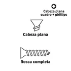 Bolsa con 200 pijas #8 x 1' combinadas (cuadro + Phillips) 4