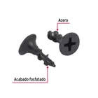 100 pijas #6 x 1/2'cabeza plana phillips multiusos 2