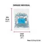 Bolsa 200 pijas para lámina cabeza plana #6 x 1', FIERO 5