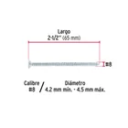 Bolsa 200 pijas para lámina cabeza plana #8 x 2-1/2', FIERO 3