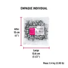 50 pijas #14 x 1-1/4' hexagonal, punta broca con rondana 6
