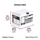 Bolsa c/50 remaches 5/32'x3/8' blancos aluminio, ala 5/16' 6