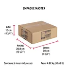 Bolsa con 50 remaches 5/32' x 1/4' de aluminio, ala 5/16' 7