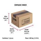 Bolsa con 50 remaches 3/16' x 3/8' de aluminio, ala 17/32' 6