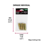 Bolsa con 4 taquetes expansivos de 3/16' sin tornillo, FIERO 5