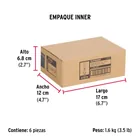 Bolsa con 4 taquetes expansivos de 3/8' con tornillo, FIERO 6